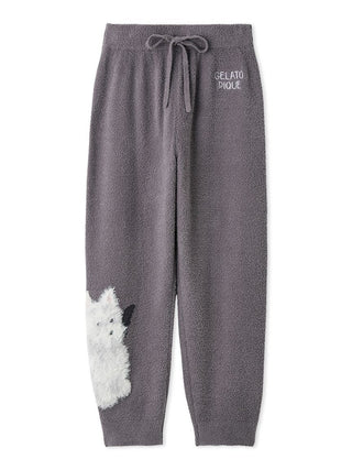 Gelato Pique [HALLOWEEN] Night Parade Dogs Jacquard Pants in dark gray