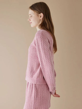 Smoothie Aran Pattern Cardigan - view 12