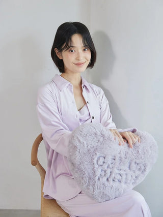 [Sleep] Heart Fur Cushion - view 13