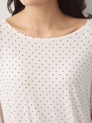 Cool Rayon Gathered Long-sleeved T-shirt