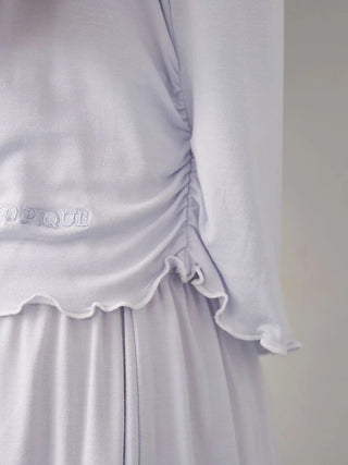 Cool Rayon Gathered T-shirt