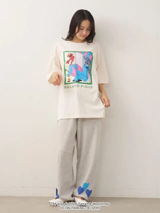 [SESAME STREET×CPD HOOME meets GELATO PIQUE] Cotton Motif Print T-Shirt - view 6