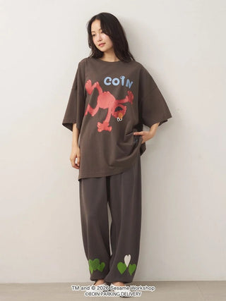 [SESAME STREET×CPD HOOME meets GELATO PIQUE] Cotton Motif Print Oversized T-Shirt - view 13