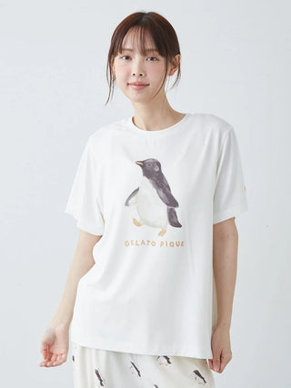 Cool-to-touch Sea Animals One Point Printed T-shirt