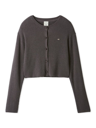 Smoothie Fine-ribbed Short-sleeve Cardigan