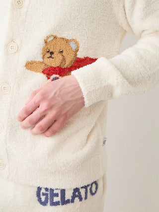 Men's Baby Moco Hero Bear Jacquard Cardigan - view 16