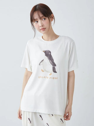 Cool-to-touch Sea Animals One Point Printed T-shirt