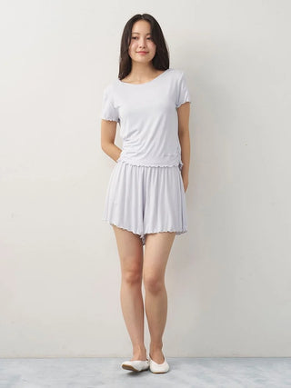 Cool Rayon Gathered T-shirt