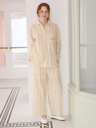 Striped Button-Up Shirt - view 7
