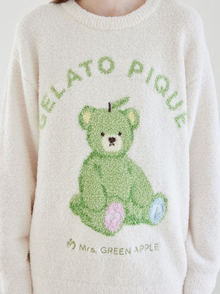[Mrs. GREEN APPLE] [Unisex] Powder Jacquard Pullover & Baby Moco Checkered Pants Set - view 16