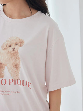[UV-Cut] Walking Dog One-point Printed Cool Touch T-Shirt