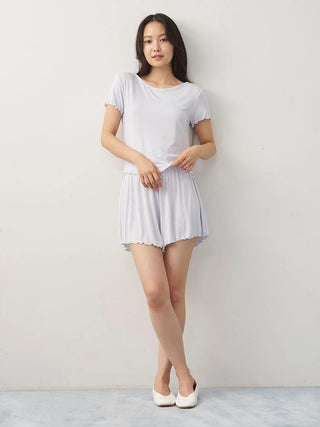 Cool Rayon Gathered T-shirt