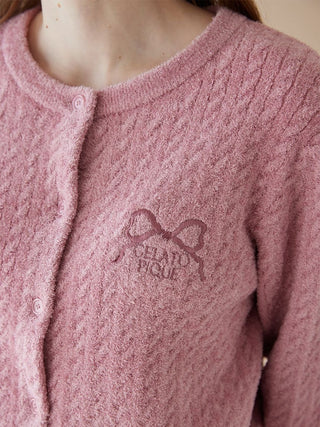 Smoothie Aran Pattern Cardigan - view 15