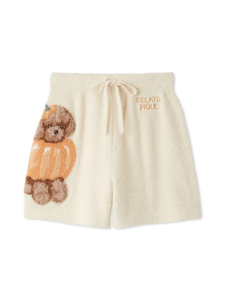 Gelato Pique [HALLOWEEN] Night Parade Dogs Jacquard Shorts in cream