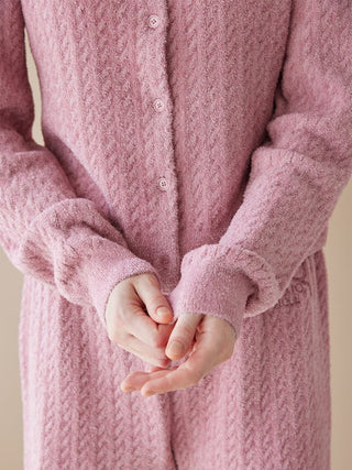 Smoothie Aran Pattern Cardigan - view 16
