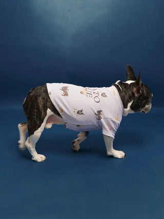 [CAT&DOG] French Bulldog Cut-and-sew Pet Pullover - view 11
