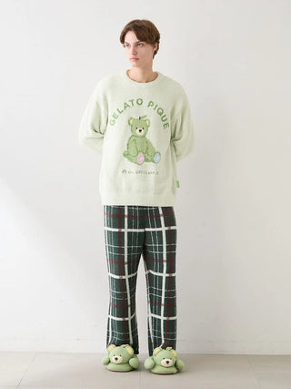 [Mrs. GREEN APPLE] [Unisex] Green Bear Room Shoes - view 14