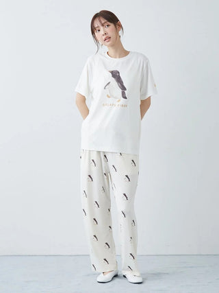 Cool-to-touch Sea Animals One Point Printed T-shirt