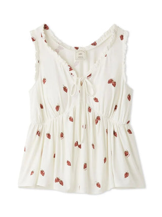 Strawberry Tank-top With Built-in Bra