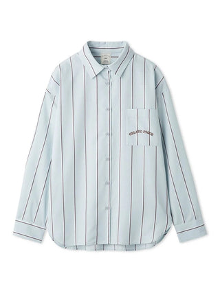 Striped Button-Up Shirt - view 3