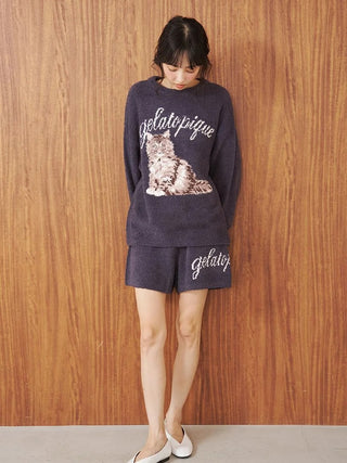 Baby Moco Cat Jacquard Shorts - view 12