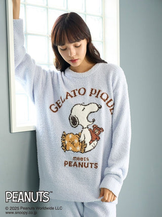 [PEANUTS] Original Art Jacquard Pullover