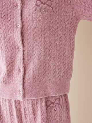 Smoothie Aran Pattern Cardigan - view 17