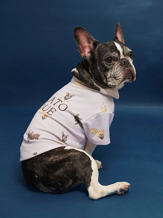 [CAT&DOG] French Bulldog Cut-and-sew Pet Pullover - view 12