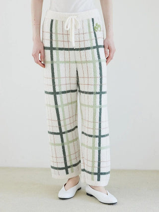 [Mrs. GREEN APPLE] [Unisex] Powder Jacquard Pullover & Baby Moco Checkered Pants Set - view 19