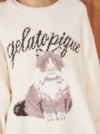 Baby Moco Cat Jacquard Pullover - view 19