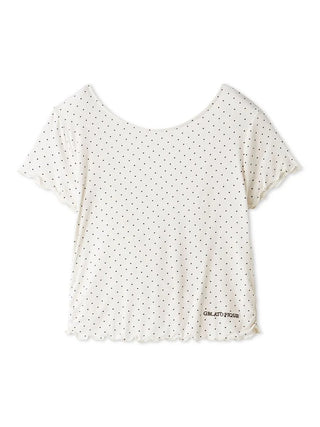 Cool Rayon Gathered T-shirt
