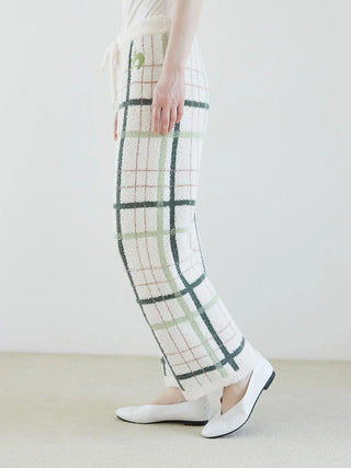 [Mrs. GREEN APPLE] [Unisex] Powder Jacquard Pullover & Baby Moco Checkered Pants Set - view 21