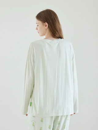 [Mrs. GREEN APPLE][Unisex] One-point Printed Long-sleeve T-shirt & Pants Set - view 16