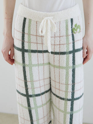 [Mrs. GREEN APPLE] [Unisex] Powder Jacquard Pullover & Baby Moco Checkered Pants Set - view 22