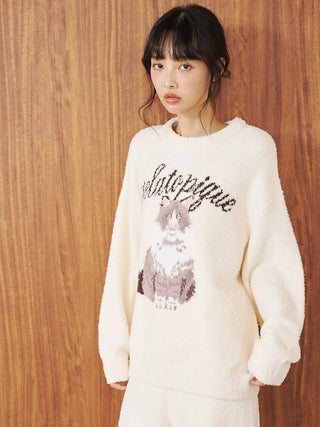 Baby Moco Cat Jacquard Pullover - view 22