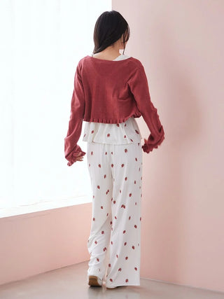 Airy Moco Frill Cardigan
