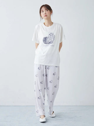 Cool-to-touch Sea Animals One Point Printed T-shirt