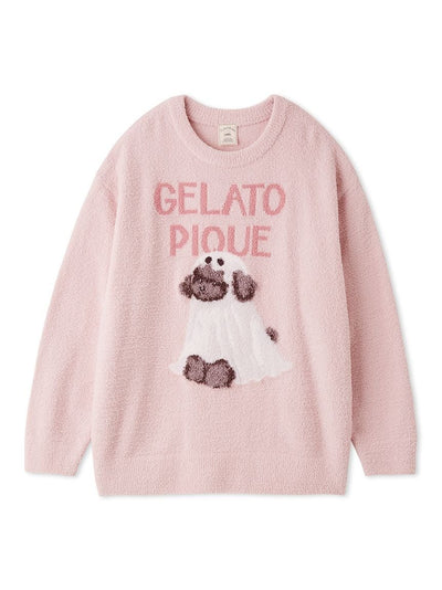 [HALLOWEEN] Night Parade Dogs Jacquard Pullover gelato pique