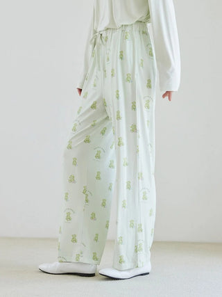 [Mrs. GREEN APPLE][Unisex] One-point Printed Long-sleeve T-shirt & Pants Set - view 25