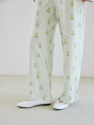 [Mrs. GREEN APPLE][Unisex] One-point Printed Long-sleeve T-shirt & Pants Set - view 29