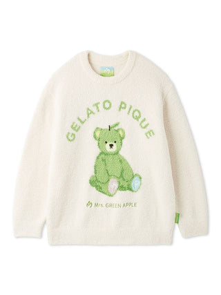 [Mrs. GREEN APPLE] [Unisex] Powder Jacquard Pullover & Baby Moco Checkered Pants Set - view 35