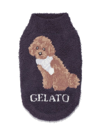 Gelato Pique [CAT&DOG] Baby Moco Poodle Printed Pet Pullover in navy