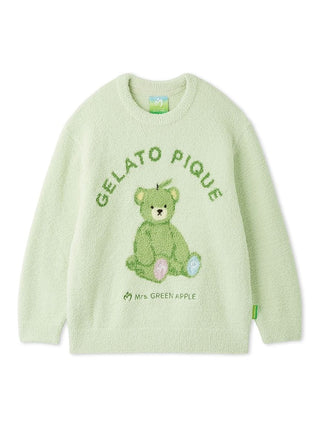 [Mrs. GREEN APPLE] [Unisex] Powder Jacquard Pullover & Baby Moco Checkered Pants Set - view 41