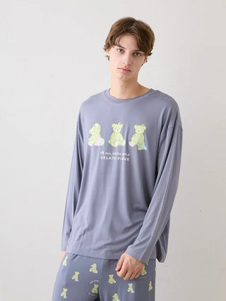 [Mrs. GREEN APPLE][Unisex] One-point Printed Long-sleeve T-shirt & Pants Set - view 40