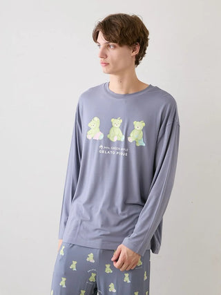 [Mrs. GREEN APPLE][Unisex] One-point Printed Long-sleeve T-shirt & Pants Set - view 41