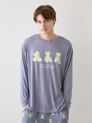 [Mrs. GREEN APPLE][Unisex] One-point Printed Long-sleeve T-shirt & Pants Set - view 42