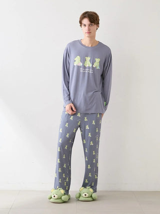 [Mrs. GREEN APPLE][Unisex] One-point Printed Long-sleeve T-shirt & Pants Set - view 43