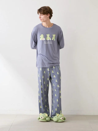[Mrs. GREEN APPLE][Unisex] One-point Printed Long-sleeve T-shirt & Pants Set - view 45