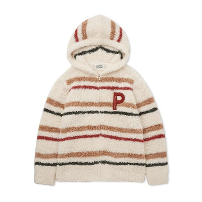 Gelato Fuzzy Border Zip-Up Hoodie gelato pique