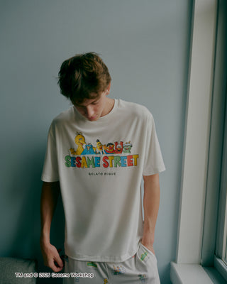 [SESAME STREET] Men's One-point T-shirt